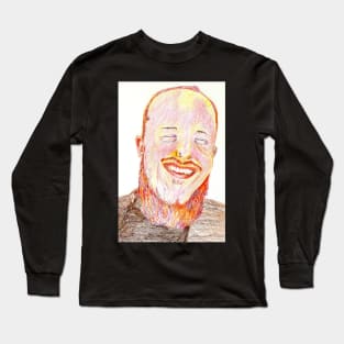 Laughing Man with Red Beard Long Sleeve T-Shirt